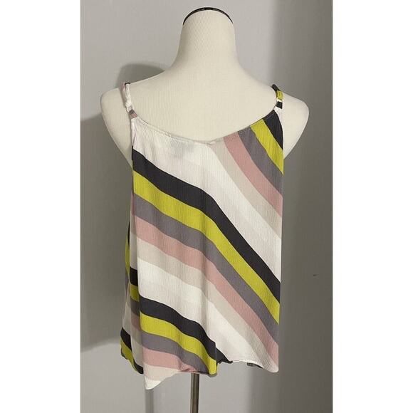 Torrid SOPHIE - Multi Stripe Crinkle Gauze Swing Cami/Tank Plus Size 1/1X - Picture 2 of 12